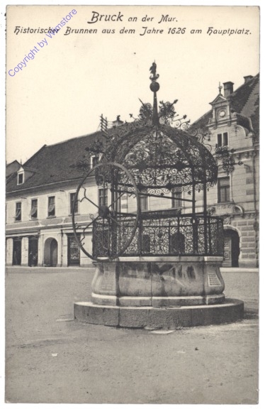 Bruck an der Mur, Historischer Brunnen aus dem Jahre 1626 am Hauptplatz