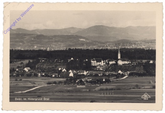 ak128446 Dobl, im Hintergrund Graz