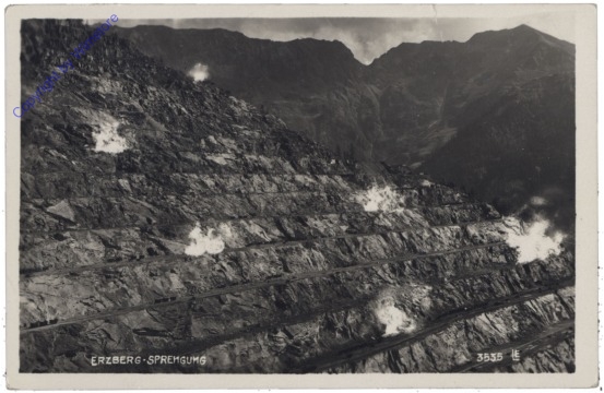 Eisenerz, Erzberg Sprengung