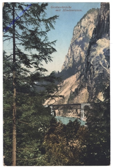 Gesäuse, Gesäusebrücke mit Himbeerstein