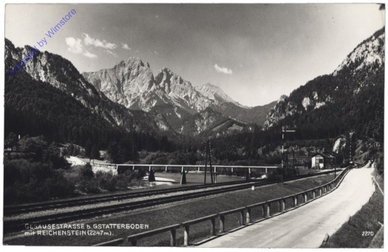 Gesäuse, Gesäusestrasse b. Gstatterboden mit Reichenstein