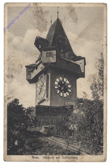 Graz, Uhrturm am Schlossberg