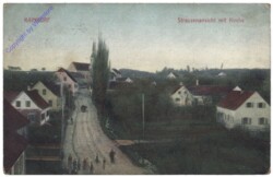 Kaindorf, Strassenansicht mit Kirche