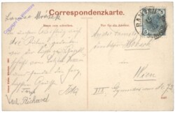 Kulm, Gruss aus der Ramsau - katholische Kirche und Pfarrhof in Kulm