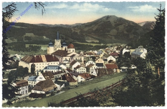 ak129101 Mariazell, mit Gemeindealpe und Oetscher