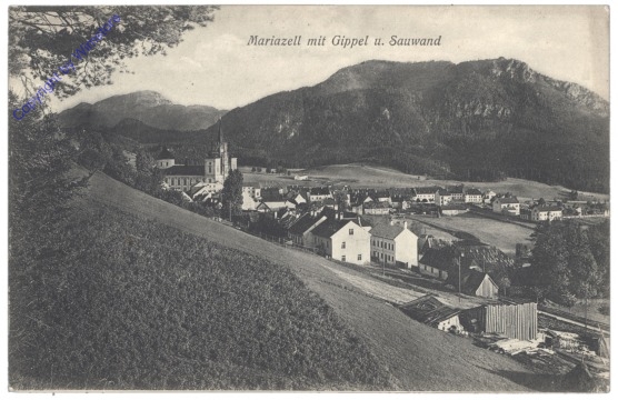 ak129109 Mariazell, mit Gippel und Sauwand