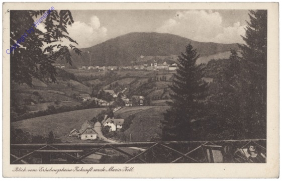 ak129110 Mariazell, Blick vom Erholungsheim Zukunft