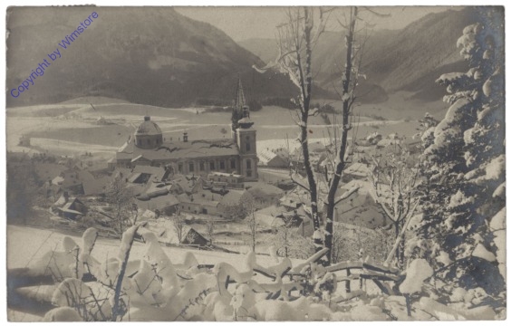 ak129127 Mariazell, Ansicht im Winter