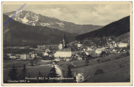 ak129208 Mariazell, Ortsansicht