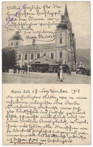 ak129218 Mariazell, Ortsansicht