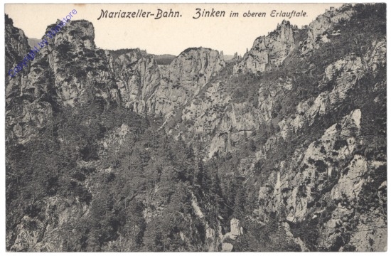 Mariazellerbahn, Zinken im oberen Erlauftale