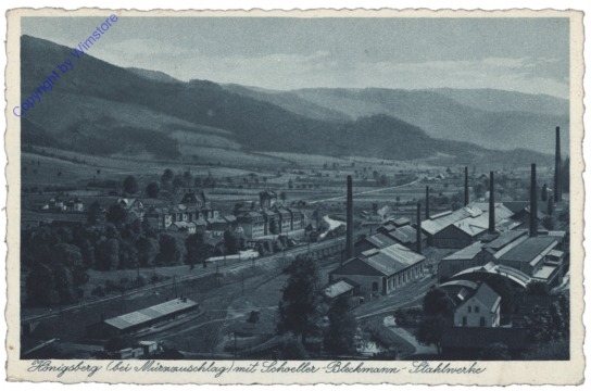 Mürzzuschlag, Hönigsberg mit Schoeller-Bleckmann-Stahlwerke