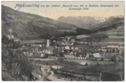 Mürzzuschlag, von der schönen Aussicht aus mit Schneealpe