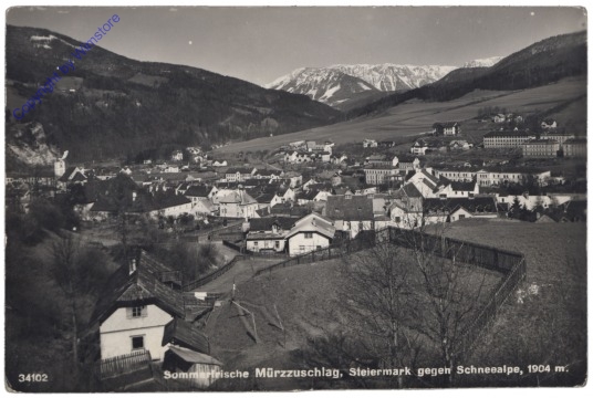 Mürzzuschlag, gegen Schneealpe