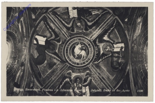 Pürgg, Fresken i.d. johannes Kapelle: Decke in der Apsis