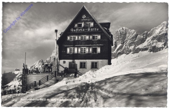ak129484 Ramsau, Austriahütte mit Dachstein