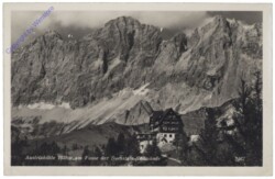 Ramsau, Austriahütte am Fuß der Dachsteinwände