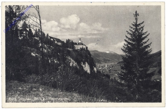 ak129535 Rottenmann, Burg Strechau, Blick auf Rottenmann