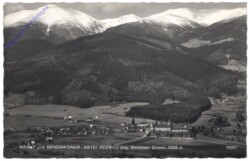 Seckau, Markt und Benediktiner-Abtei gegen Seckauer Zinken