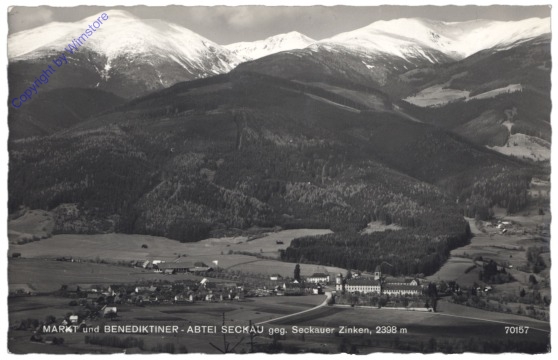 ak129545 Seckau, Markt und Benediktiner-Abtei gegen Seckauer Zinken