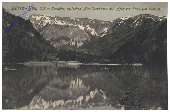 Seewiesen, Dürrn-See zwischen aue-Seewiesen mit Aflenzer Staritzen