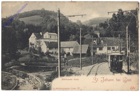 ak129604 St. Johann ob Hohenburg, Elektrische Bahn