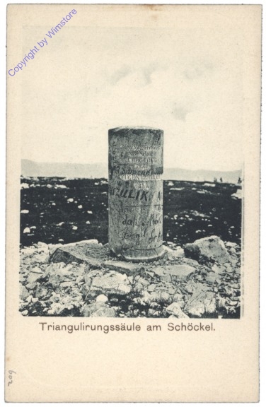 ak129651 Schöckel, Triangulirungssäule am Schöckel
