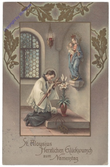 ak129803 St. Aloysius, Namenstag