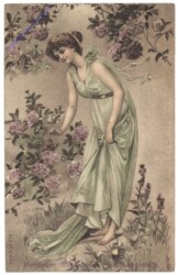 Dame mit Schmetterling, Namenstag