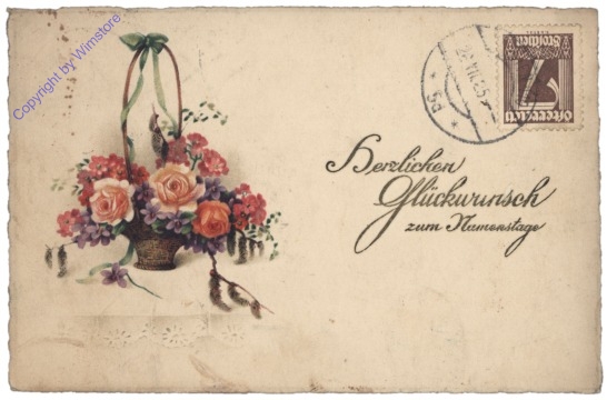 Blumenkorb, Namenstag
