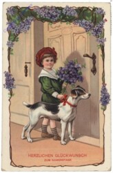 Kind mit Hund, Namenstag