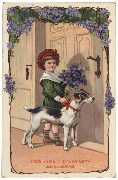 Kind mit Hund, Namenstag