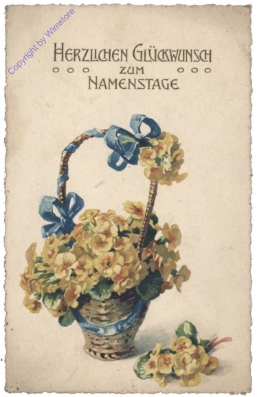 Blumenkorb, Namenstag