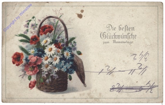 Blumenkorb, Namenstag