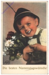 Bub mit Blumen, Namenstag