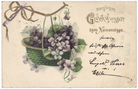 Blumenkorb, Namenstag