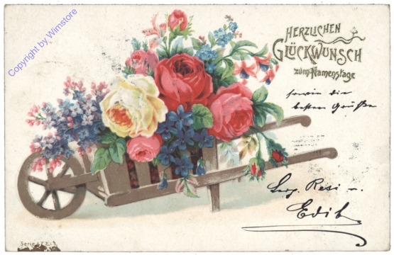 Blumenkarre, Namenstag