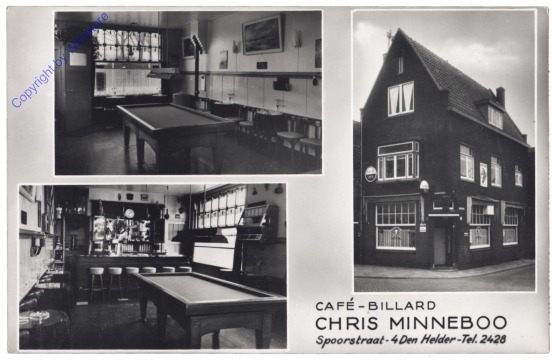 Billard, Cafe-Billard, Chris Minneboo, Spoorstraat