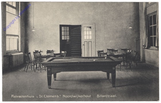 Billard, Retraitenhuis "St. Clemens", Noordwijkerhout, Billardzaal