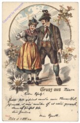 Pärchen in Tracht