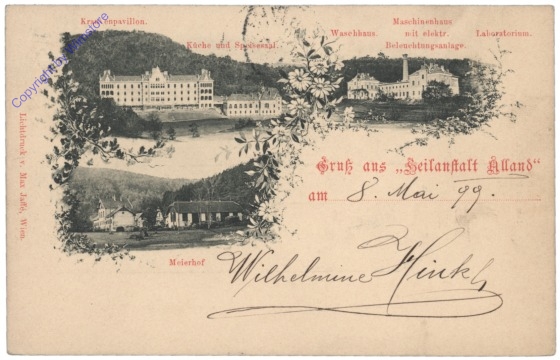 Alland, Gruss aus der Heilanstalt