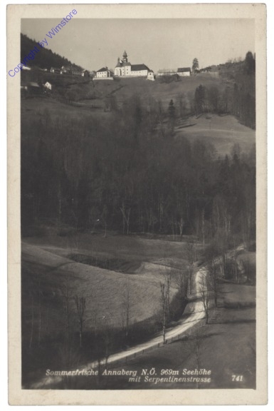 Annaberg, mit Serpentinenstrasse