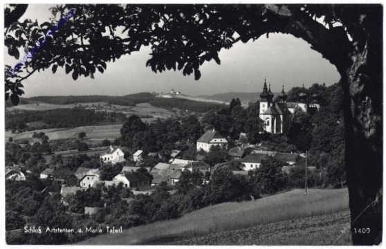 ak130094 Artstetten, Schloss Artstetten und Maria Taferl