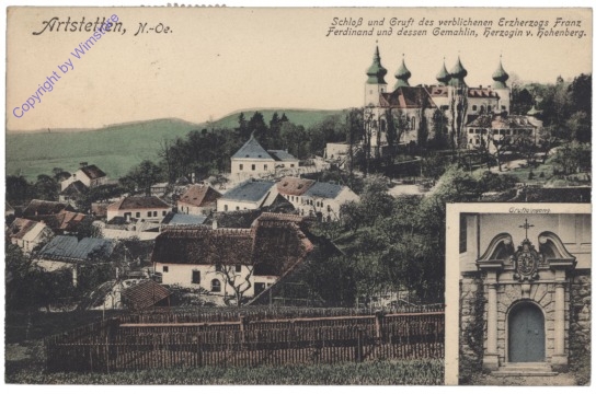 ak130100 Artstetten, Ortsansicht