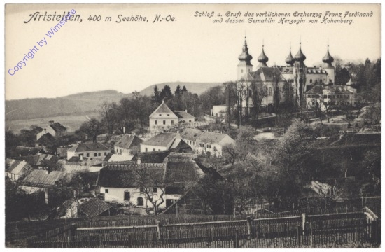 ak130101 Artstetten, Ortsansicht