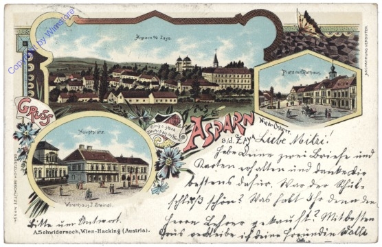 ak130122 Asparn an der Zaya, Gruss aus