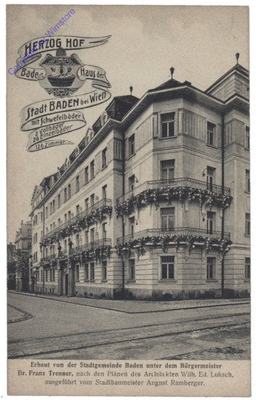 Baden, Herzog Hof, Badehaus der Stadt Baden