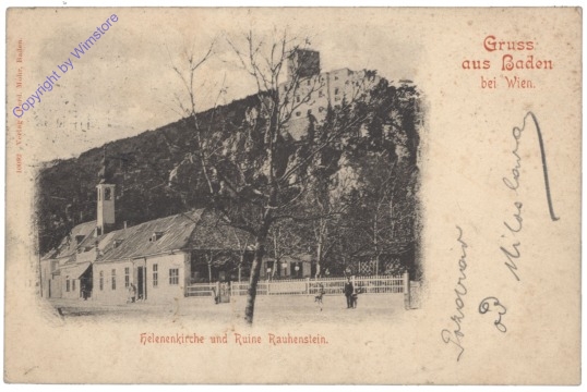 Baden, Helenenkirche und Ruine Rauhenstein