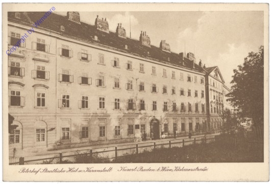 Baden, Peterhof, staatliche Heil- und Kuranstalt, Vöslauerstrasse