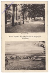 Baden, Martin Spörk's Kaffee-Restaurant in Siegenfeld